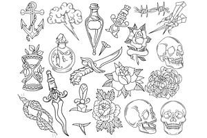 ProCreate Traditional Tattoo Stamps