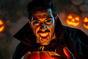 Fanged Fright | Stock Photo, a Holiday Photo by Aura Canyon HQ