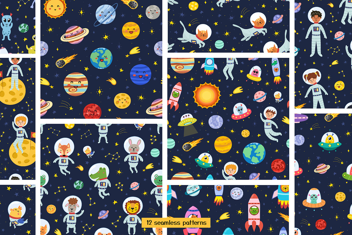 Cute Space Collection, an Animal Illustration by Gulnara Sabirova (Photo 15 of 23)