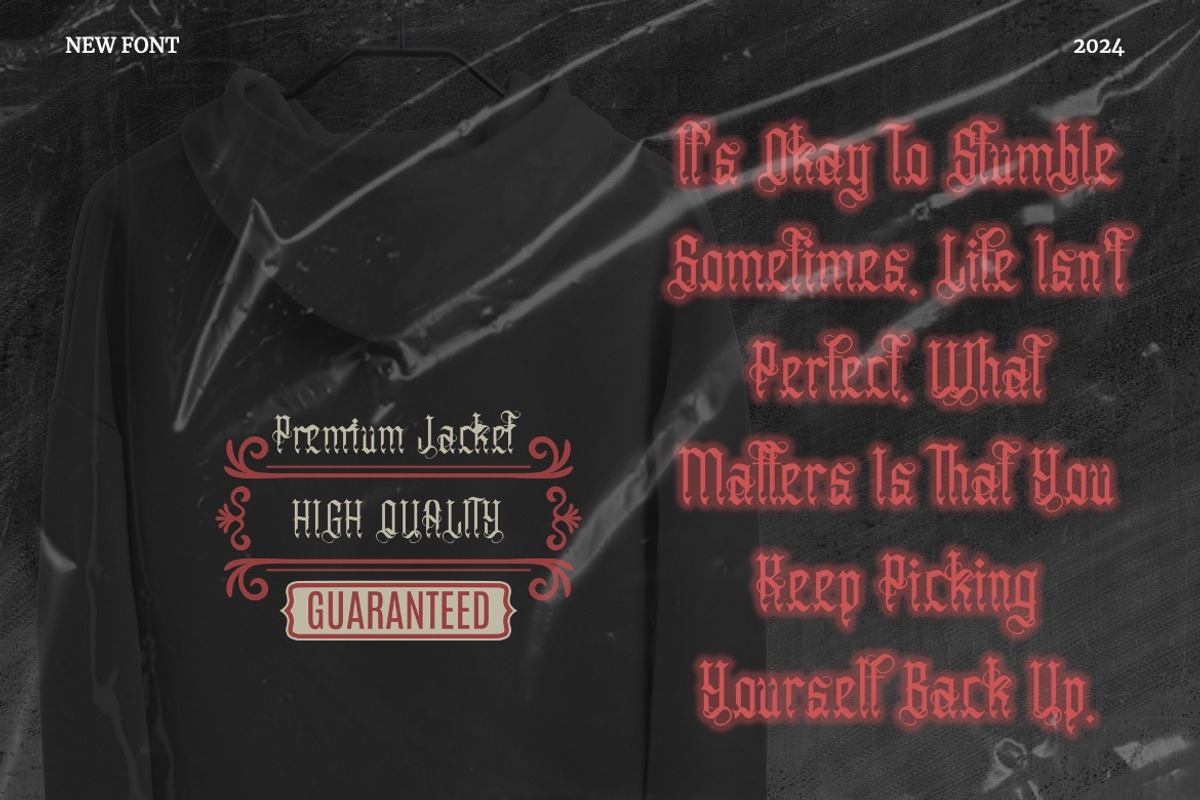 Anuaki Eclipse - Vintage Blackletter, a Blackletter Font by Dhabee (Photo 10 of 15)