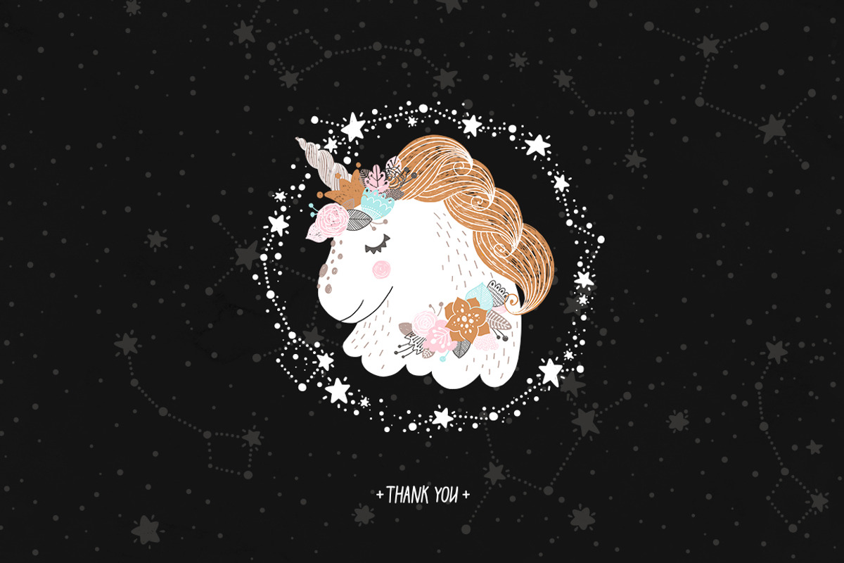 Unicorns and flowers, an Animal Illustration by tatiletters (Photo 9 of 9)