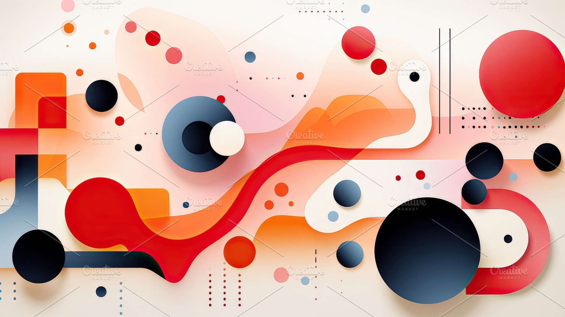 Vibrant Abstract Art with Fluid Shapes and Bold Colors in Modern Design, a Photo by AS photostudio