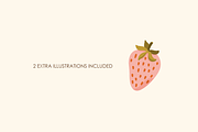 Strawberries Seamless Pattern, a Pattern Graphic by HonestiesPrintS (Thumbnail 2 of 4)