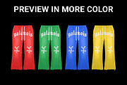 washed flares sweatpants mockup, a Bottom Mockup by yalanois (Thumbnail 3 of 5)