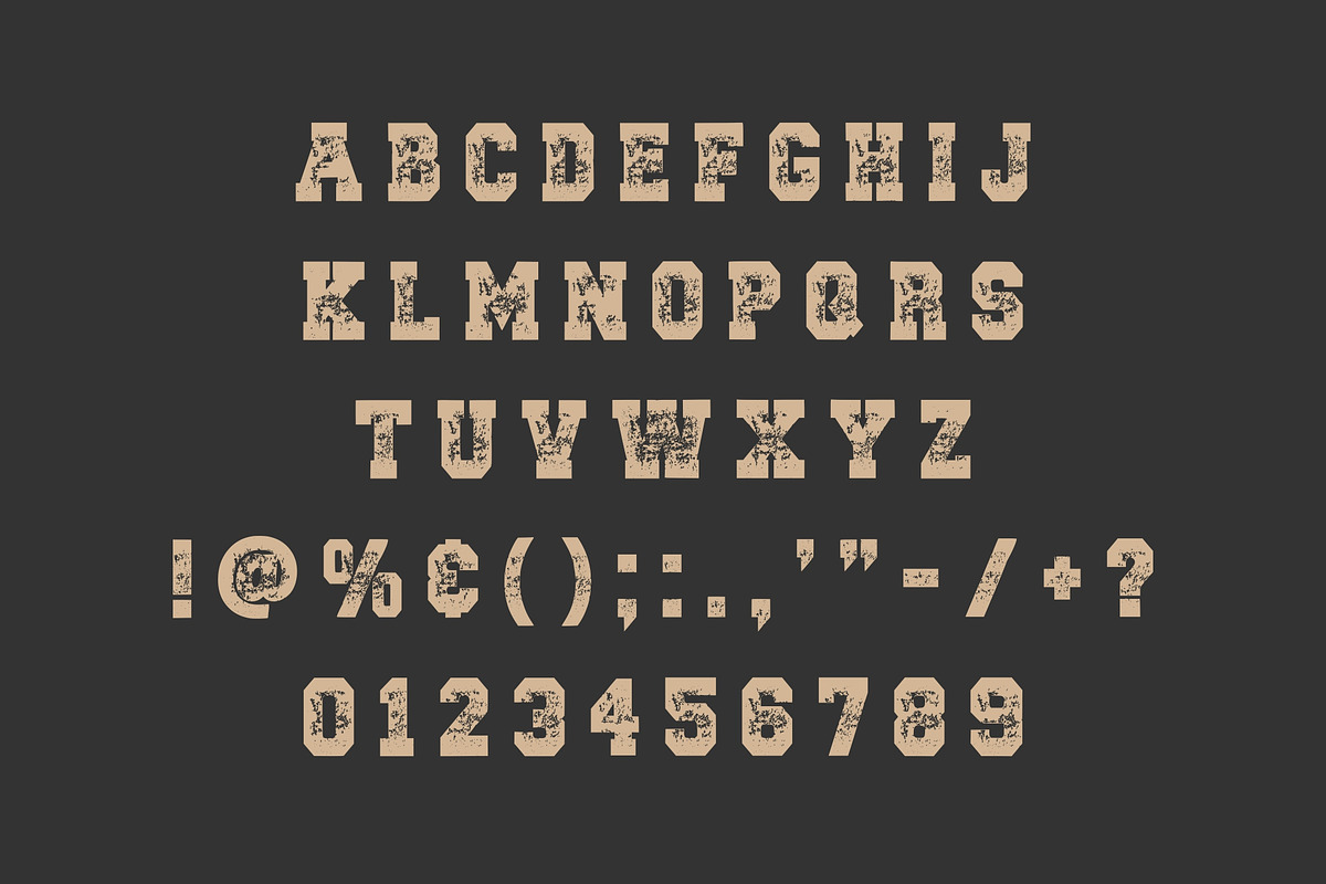 Vintage Collapse – Bold Distressed, a Slab Serif Font by Limited.studio (Photo 5 of 5)