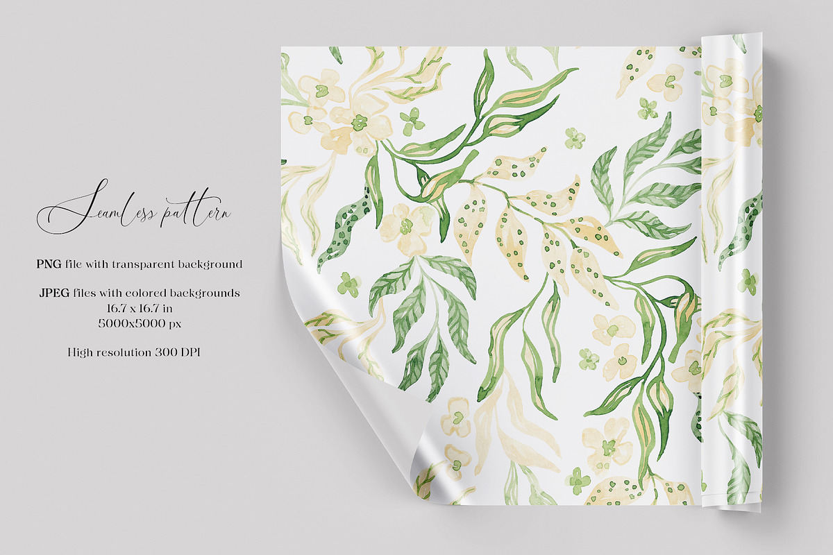 Spring Garden Botanicals Pattern, a Pattern Graphic by SirenaArt (Photo 4 of 18)