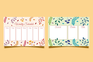 To Do List Template Floral Theme