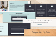Coaching Wix Website Template, a Wix Template by Mindful Digital Co. (Thumbnail 6 of 10)