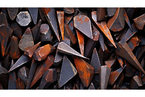 metal iron nails ai generated, an Industrial Photo by pikepicture