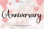 Anniversary, a Handwritten Font by FreshTypeINK (Thumbnail 3 of 7)