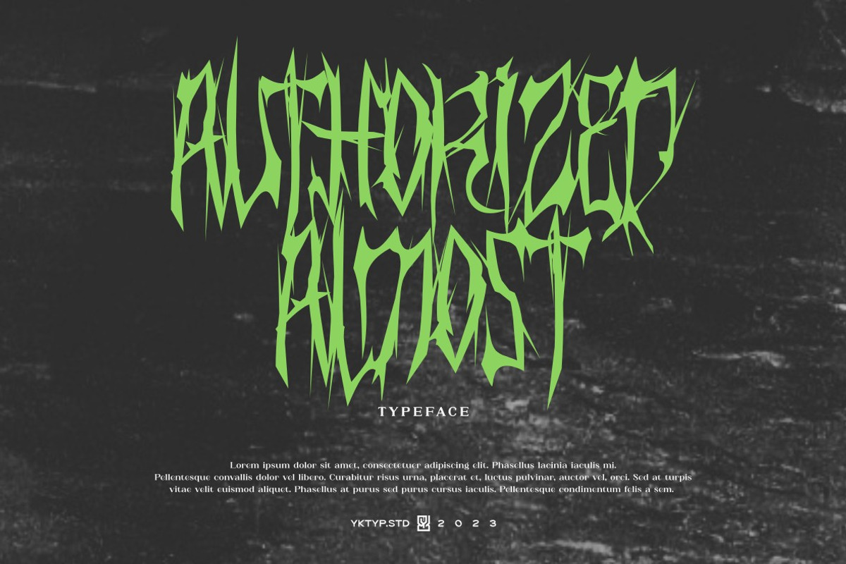 Authorized, a Blackletter Font by Yktypstd (Photo 1 of 6)