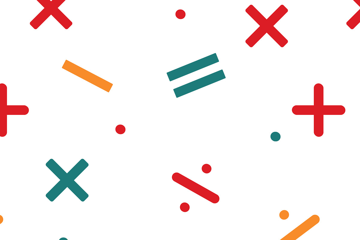 Mathematics seamless pattern, a Pattern Graphic by Viktorijareut