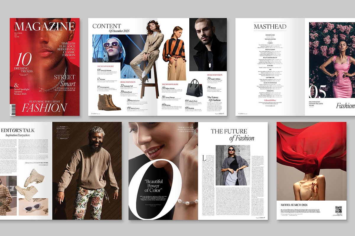Fashion Magazine Template, a Magazine Template by BrandPacks (Photo 3 of 7)