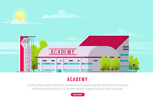 Academy - Vector Landscape &Building