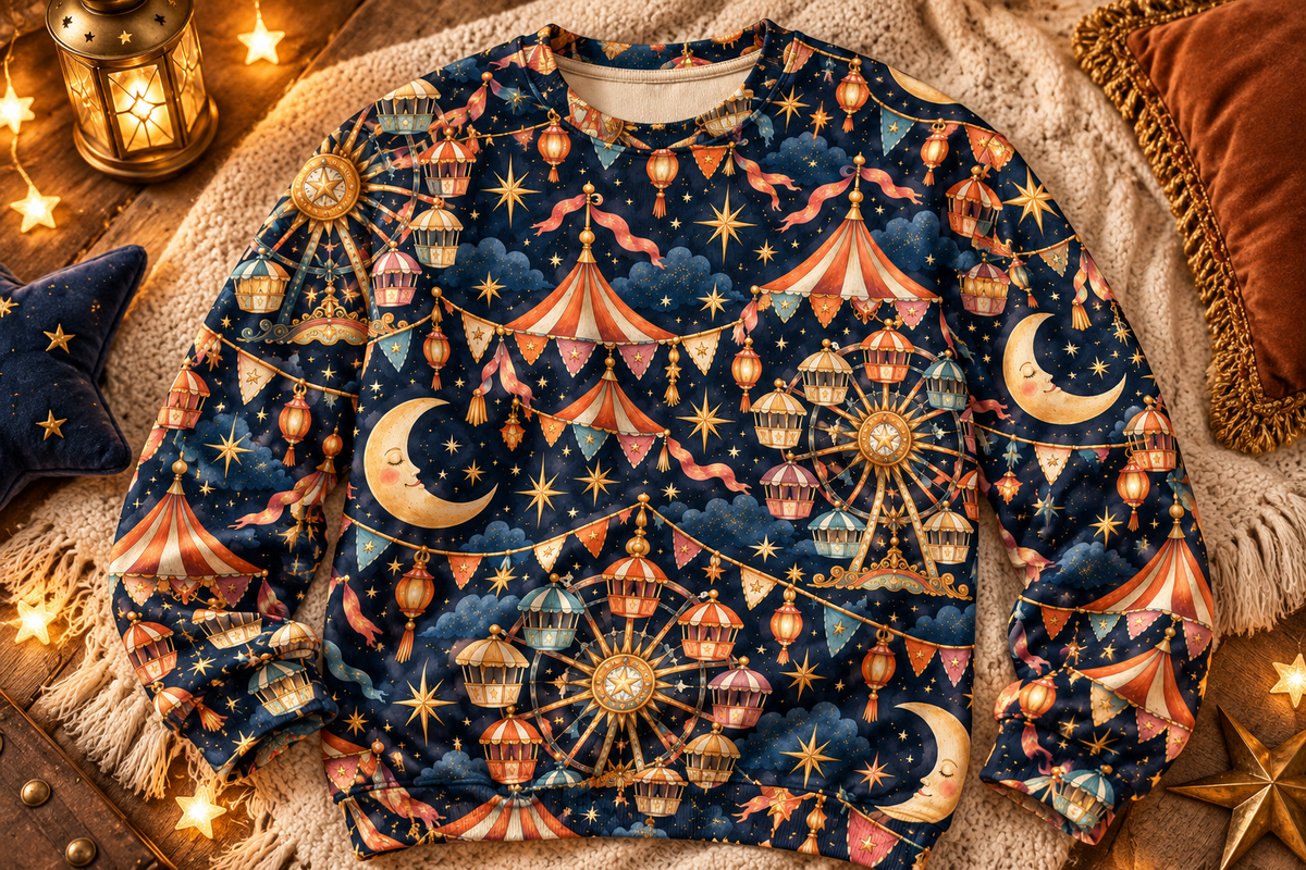 Midnight Carnival Seamless Patterns, a Pattern Graphic by Colorsfav (Photo 7 of 7)