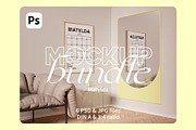 Wall Art Mockup Bundle 21 in 1, a Household Mockup by Bonumo (Thumbnail 8 of 15)