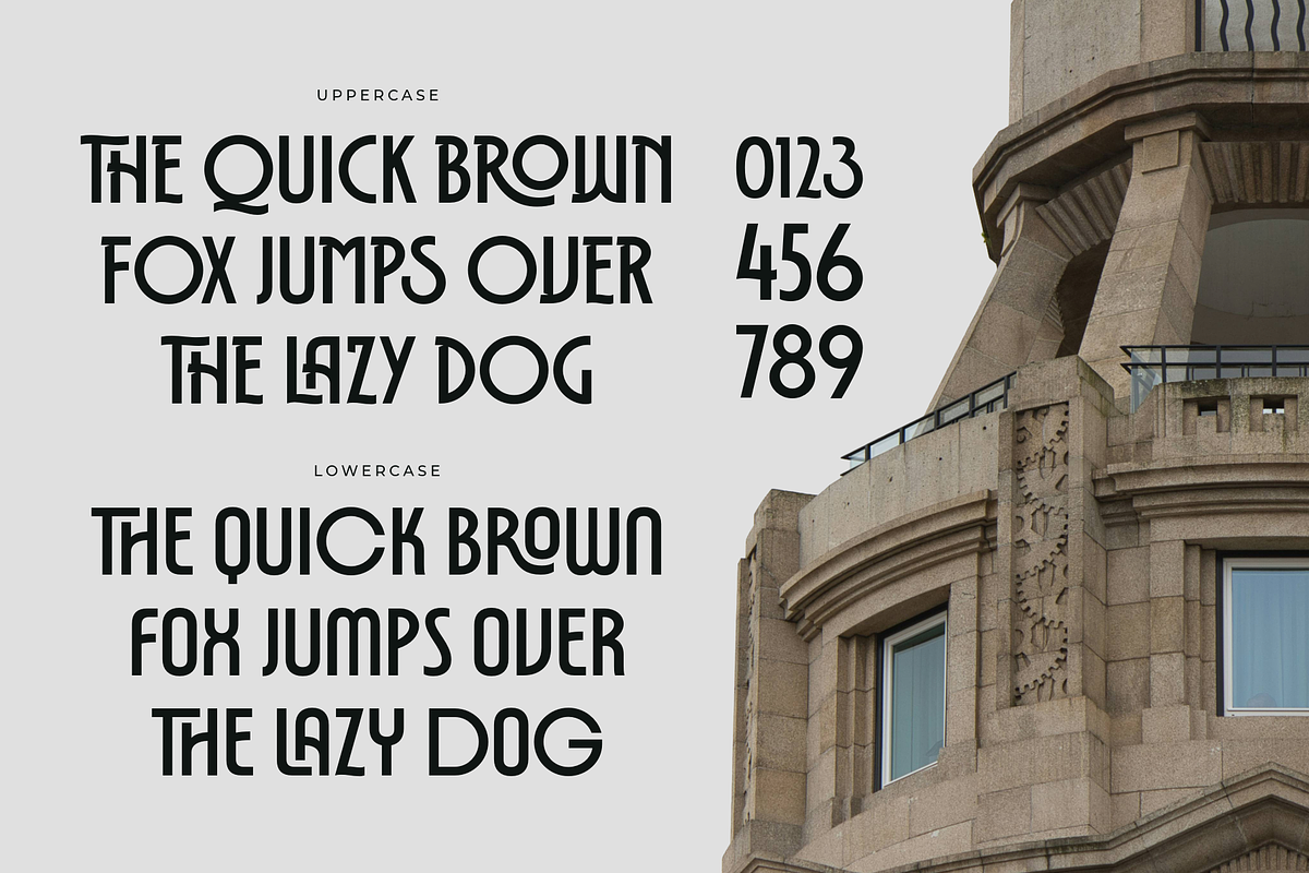 Orlenco - Art Deco Display Font, a Sans Serif Font by Ainun Jinan (Photo 9 of 12)