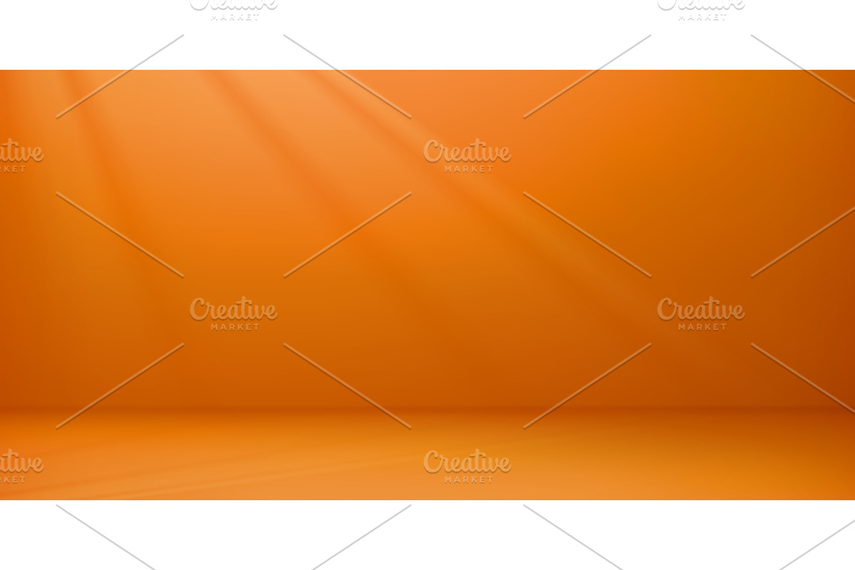 Orange empty room studio, a Decorative Illustration by Buch&Bee