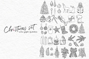 Xmas set graphic illustrations, a Decorative Illustration by Ann Astro (Thumbnail 2 of 24)