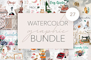 Watercolor Graphic Bundle, a Healthcare Illustration by CrystalinaShop (Thumbnail 1 of 28)