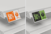 Hinged Shelf Talker Mockup, an Advertising Mockup by SD Mockup (Thumbnail 3 of 4)