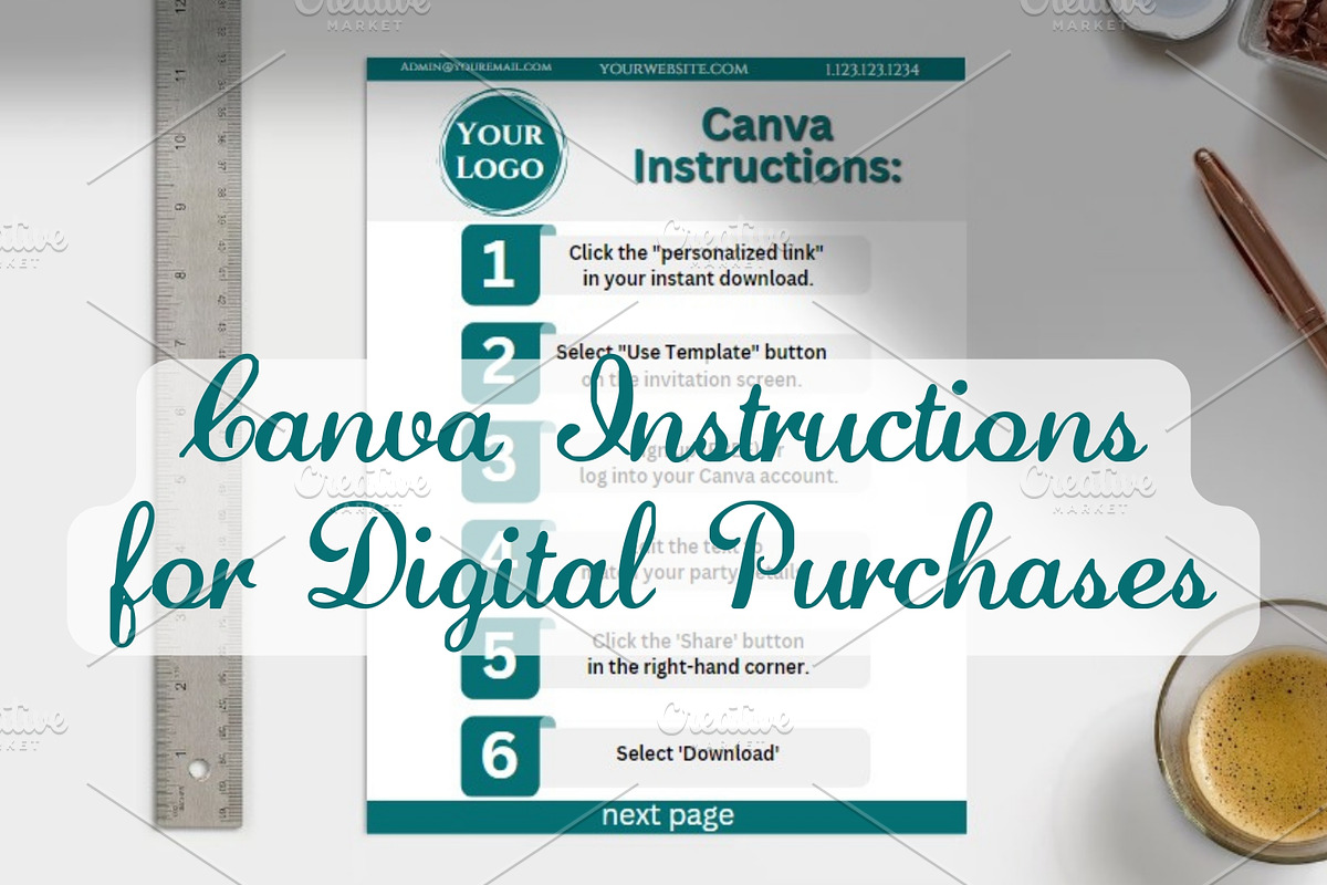 Canva Editing Instruction Templates, a Flyer Template by Sunny Jar Designs (Photo 2 of 5)
