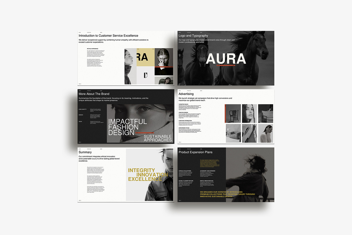 Brand Strategy Presentation | AURA, a Presentation Template by GoldenPixelStudio (Photo 7 of 11)
