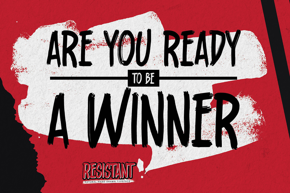 Resistant-Natural Hand Draw Typeface, a Sans Serif Font by Gassstype (Photo 2 of 8)