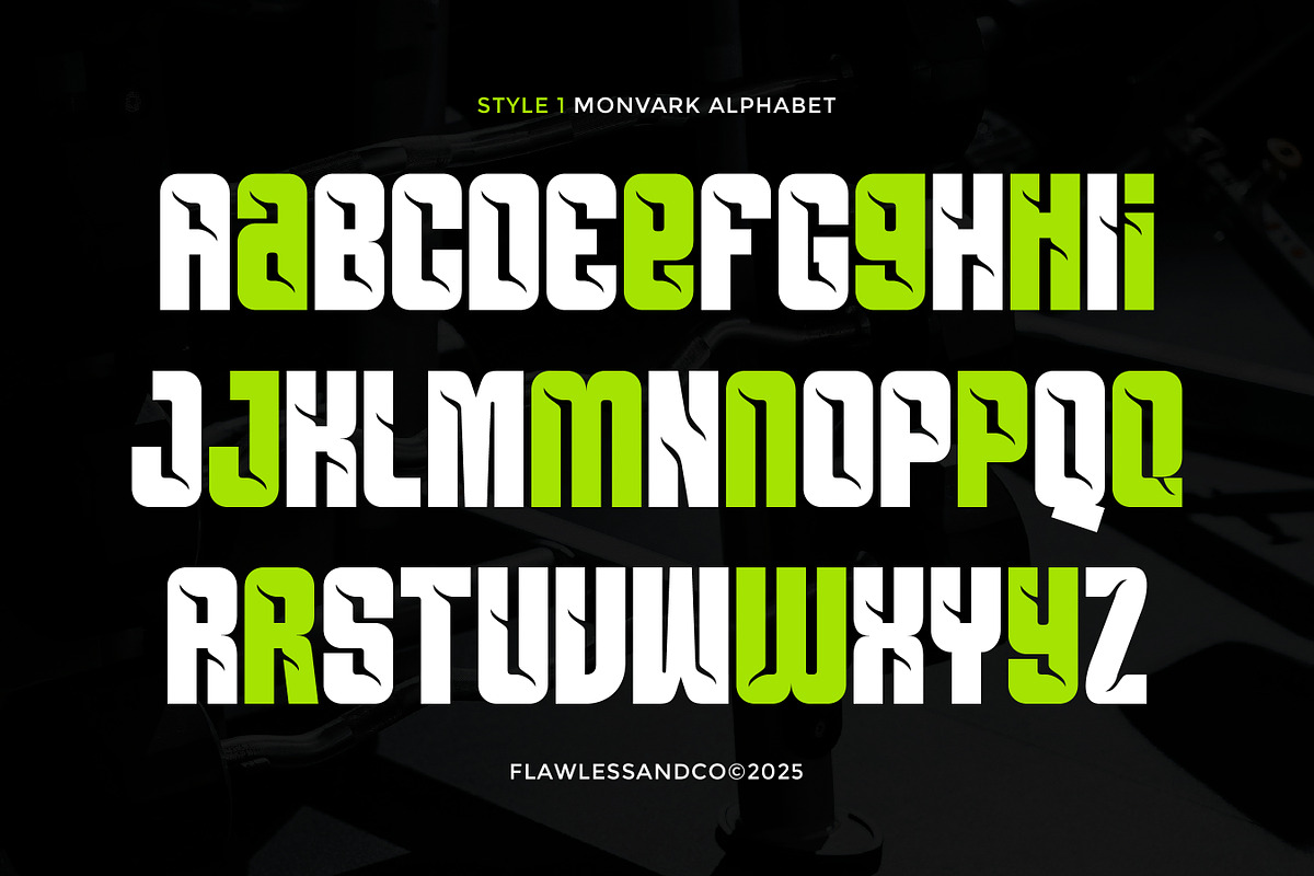 Monvark - Modern Condensed Sport Fo, a Font by Flawless And Co (Photo 8 of 10)