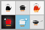 Boiling sauspans and kettles, an Object Illustration by Elina_Li (Thumbnail 1 of 5)
