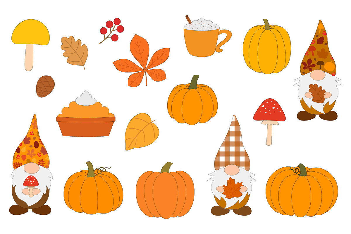 Fall Gnomes. Thanksgiving Gnomes, a Food Illustration by IrinaShishkova (Photo 5 of 5)