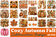 Cozy Autumn Fall Sublimation Bundle, a Seasonal Illustration by Libby Wishes (Thumbnail 1 of 4)