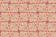 3 Asian paisley seamless patterns, a Pattern Graphic by antalogiya (Thumbnail 2 of 4)