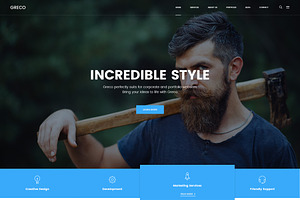 Greco - Business PSD Template