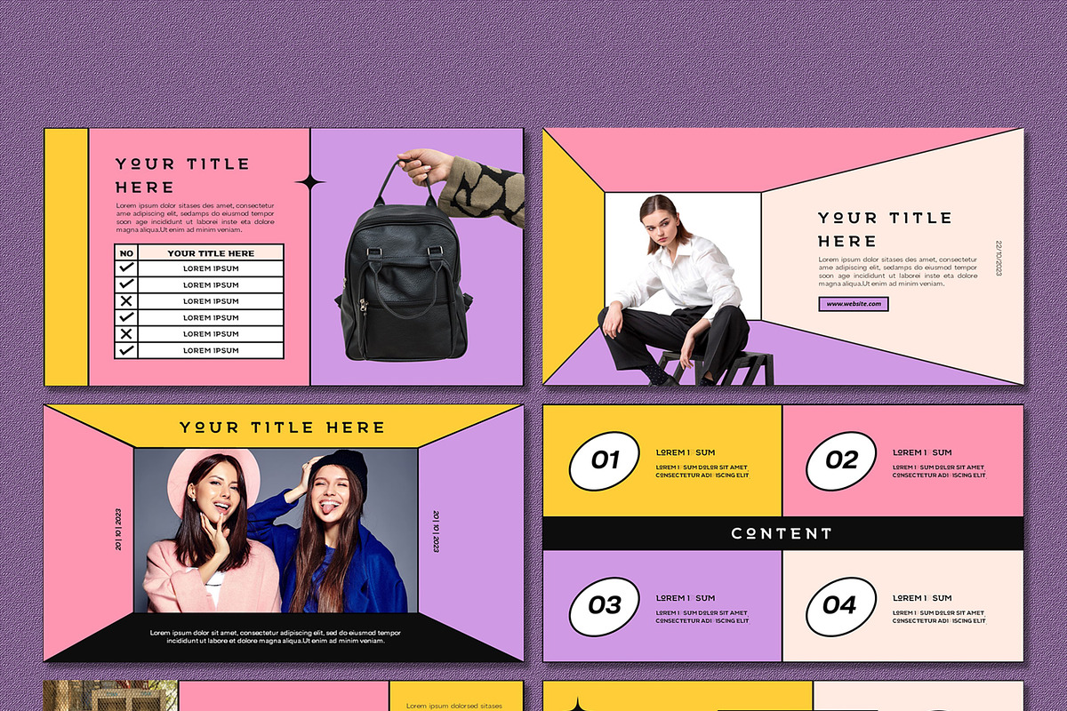 Line Retro Powerpoint Template, a Presentation Template by SKY CREATION (Photo 6 of 7)