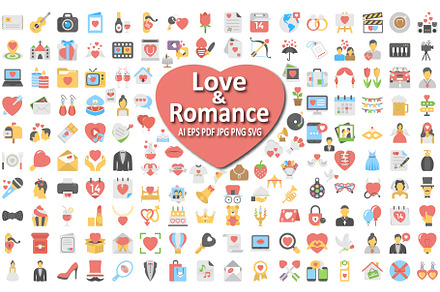 Love and Romance Icon Set., an Icon by Vector Portal