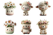 Whimsical spring clipart, an Illustration by SinaCreation (Thumbnail 4 of 11)