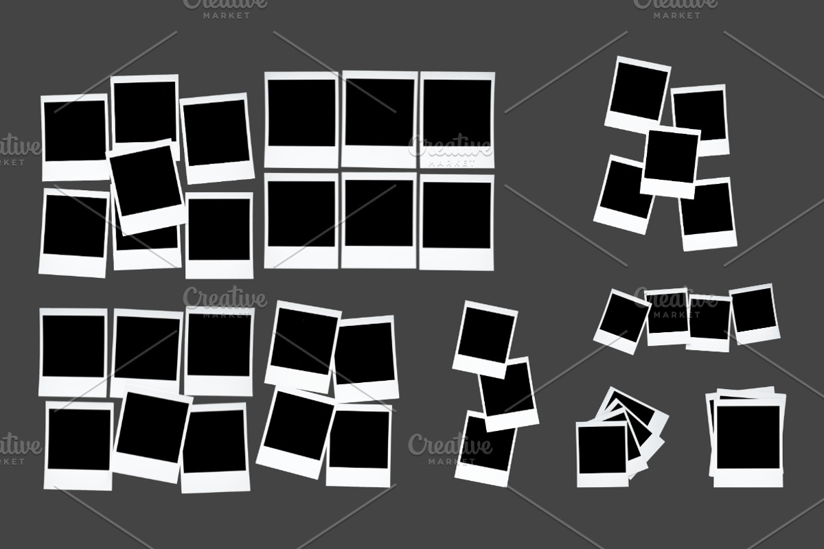 64 Scattered Polaroid Photo Frames, an Abstract Photo by Ksuview (Photo 2 of 10)