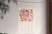 Pomegranate 2025 Calendar Printable, a Poster Template by Anis Illustration (Thumbnail 6 of 7)