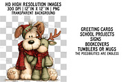 Lazy Christmas Dog Sublimation, an Illustration by Craft Nest (Thumbnail 2 of 6)