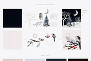Huge Winter Woodland Scene Creator, an Animal Illustration by Busy May Studio (Thumbnail 9 of 14)