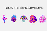 Vibrant Floral PNG Elements Pack, an Object Graphic by CreatingYOU.®, Lori Rice (Thumbnail 4 of 7)