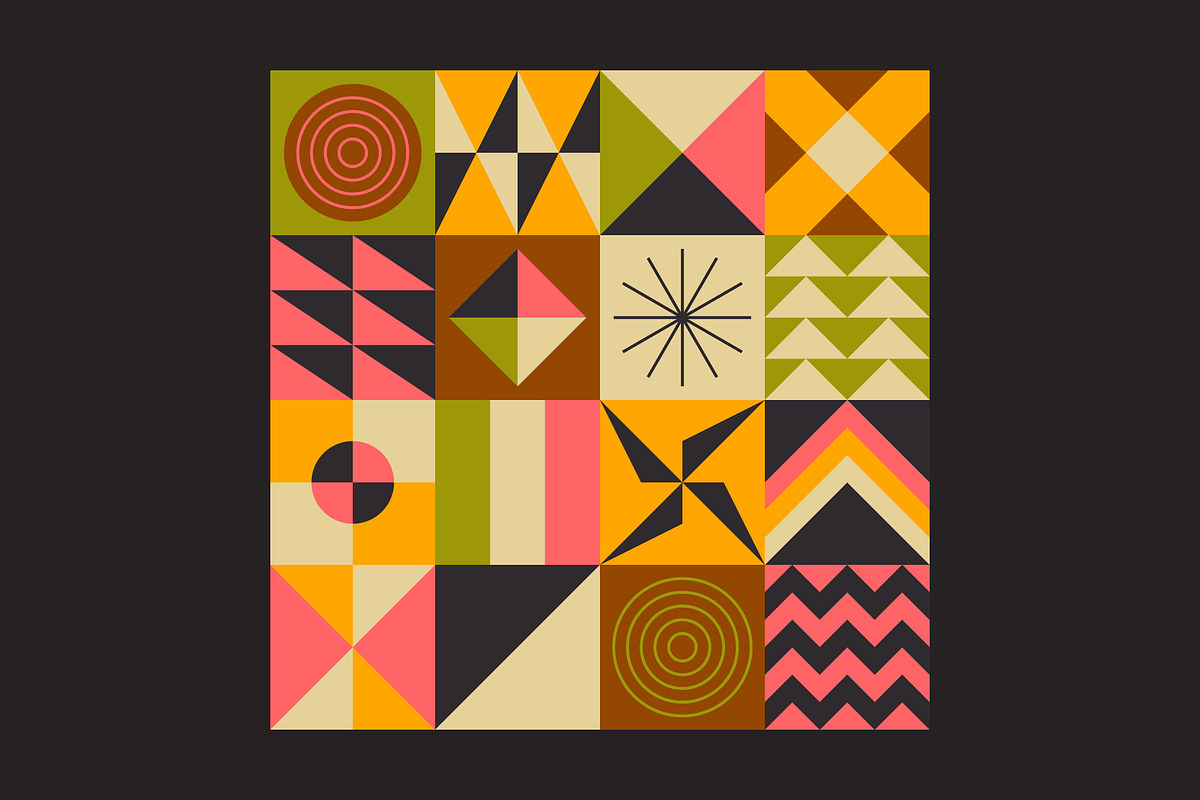Abstract Seamless Patterns Shapes, a Pattern Graphic by Neo Geo (Photo 2 of 12)