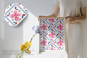 floral tile seamless pattern, a Pattern Graphic by Pink Studio Art (Thumbnail 4 of 5)