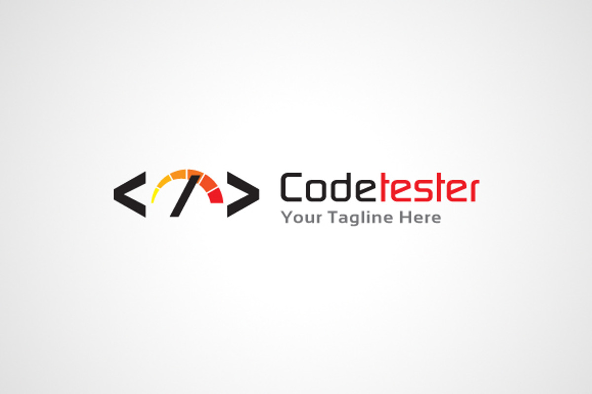 Code Tester Logo Template, a Branding & Logo Template by gunaonedesign
