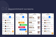 Healthcare Doctor App, an UI Kit Template by UX Design Master (Thumbnail 9 of 10)
