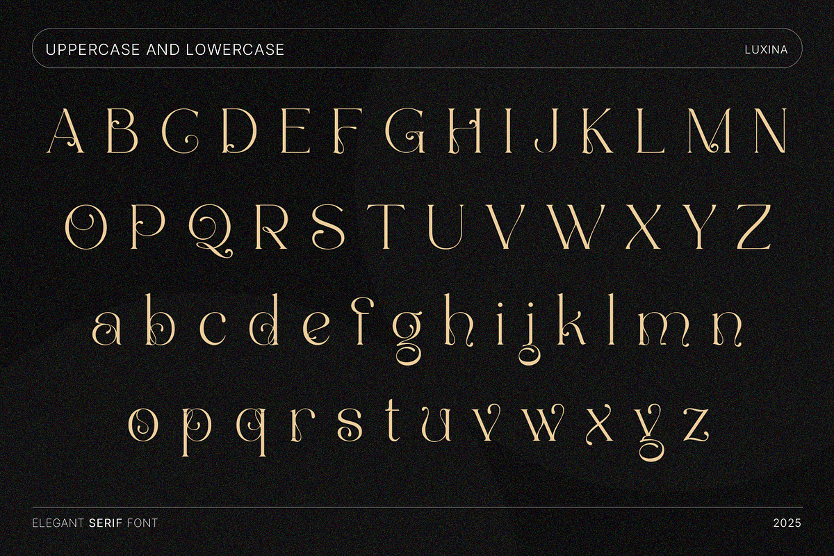 Luxany - Elegant Serif Font, a Serif Font by Inviline.co (Photo 3 of 10)