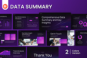 Data Summary PowerPoint, a Presentation Template by Antstheme (Thumbnail 1 of 4)