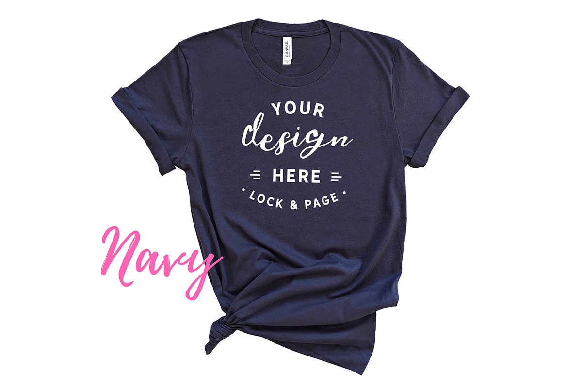 Bella Canvas TShirt Mockups On White, a Shirt Mockup by lock and page (Photo 21 of 92)