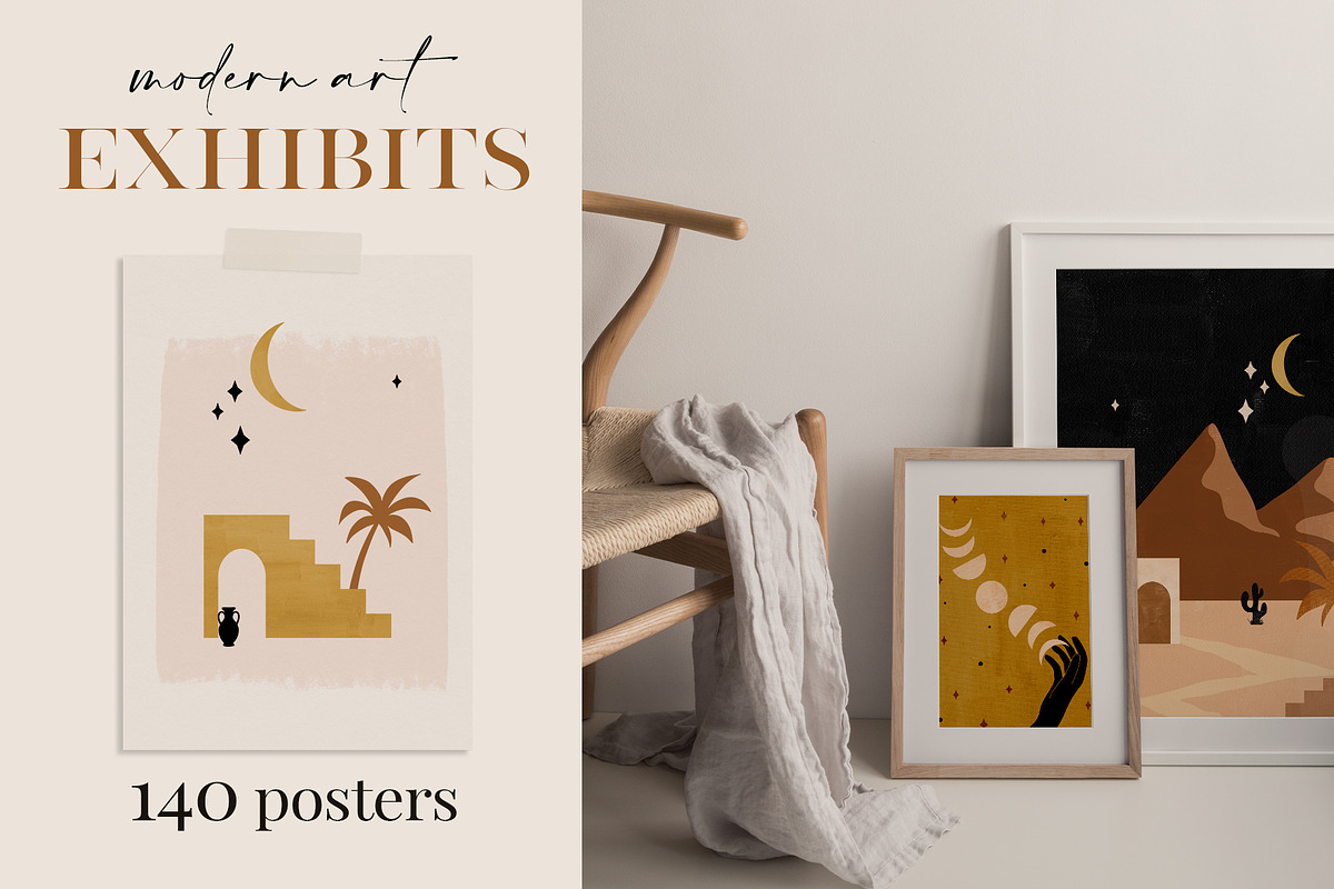 Poster Bundle Mystical Women Modern, a Decorative Illustration by Kaya Fonts (Photo 23 of 23)